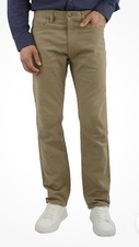 Jachs Men  s 5 Pocket Pant Straight Fit Stretch Fabric Tan Kahki Brown Size 35/28