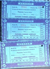 1930s Panama Carbon Company Typewriter Ribbon Coupons Minneapolis Minnesota thumbnail