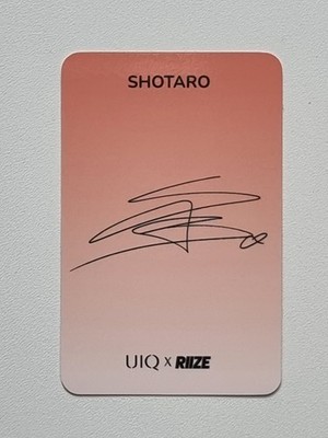 SET] RIIZE x UIQ NEW Official Photocard Set (6 pcs) PHOTO CARD