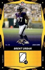 BRENT URBAN 2025 UNO Elite Core Edition Yellow #178 NFL Ravens  ID:145863