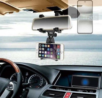 Autohalterung Rückspiegel für Tecno Spark Go 2 Smartphone Halter Spiegelhalter