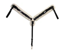 Abetta Western Breast Collar Fleece Nylon Web Body Horse Black 23241