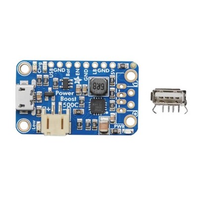 PowerBoost 500 Charger Rechargeable 5V USB Boost @ 500mA+ for Devices Use