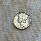 1938-P Philadelphia Mercury Winged Head Liberty Dime, US 10c Silver Coin, BU UNC