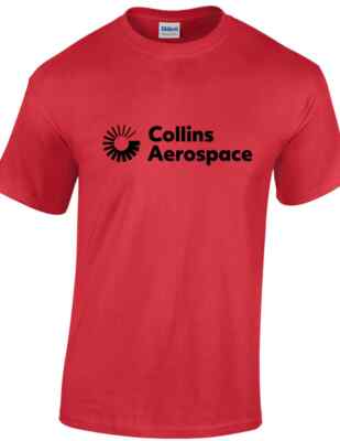 Collins Aerospace Retro Logo T-shirt Defunct Avionics Developer Airline Fly Tee