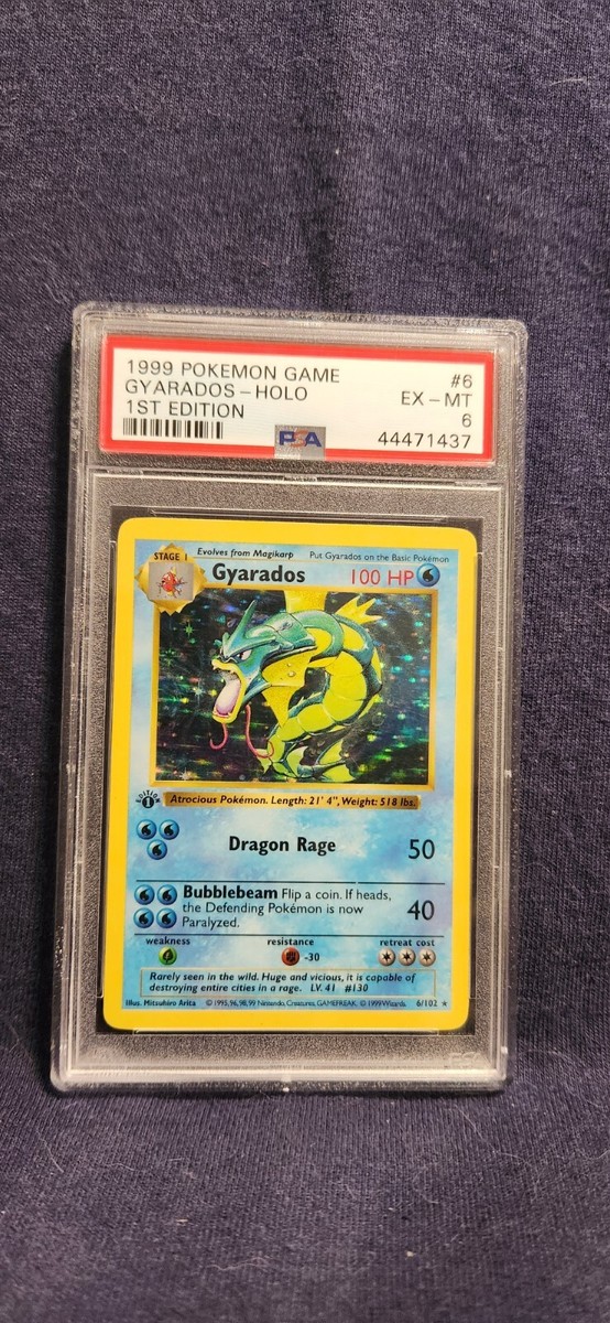 ポケモン - Gyarados ギャラドス 1ED 1st Edition 6/102 英語版 Pokemon PSA 6 Base Set 1st Edition Gyarados 6/102 | eBay