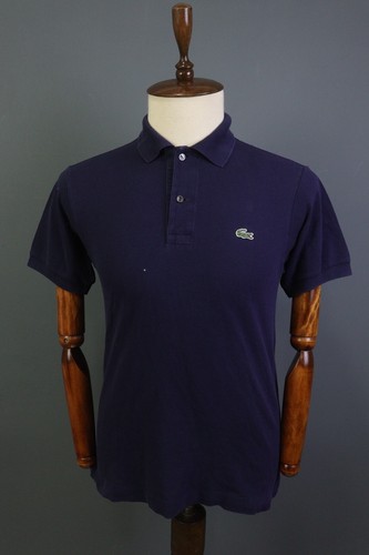 Lacoste Blue Short Sleeve Crocodile Logo Polo Shirt Size 3 - Picture 1 of 21