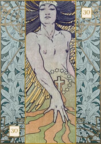ALFONS MARIA MUCHA ORACLE CARDS DECK & INSTRUCTIONS LO SCARABEO ESOTERIC NEW - Picture 10 of 11