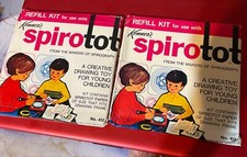 2 Vintage 1968 SPIROTOT Refill Kit by KENNER Sealed Package Never Used 412