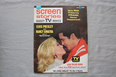 1968 JUNE SCREEN STORIES MAGAZINE - ELVIS PRESLEY-NANCY SINATRA COVER - E 19936