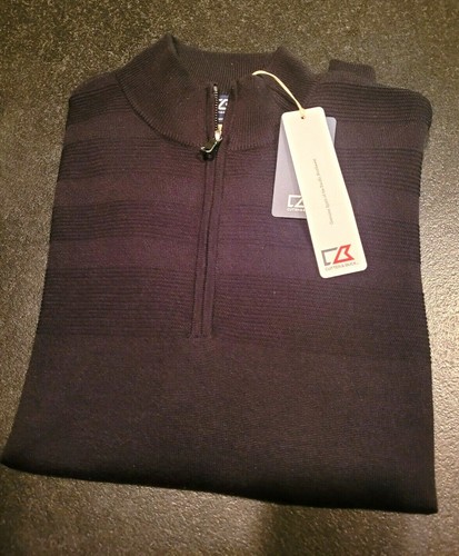 Half Zip 50% Merino Wool Sweater Men 