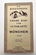 Vintage Ravenstein's Bike and Auto Maps of Munchen Germany