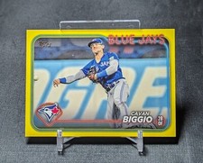 Cavan Biggio YELLOW 2024 Topps Series 1 Baseball Card #47 Toronto Blue Jays