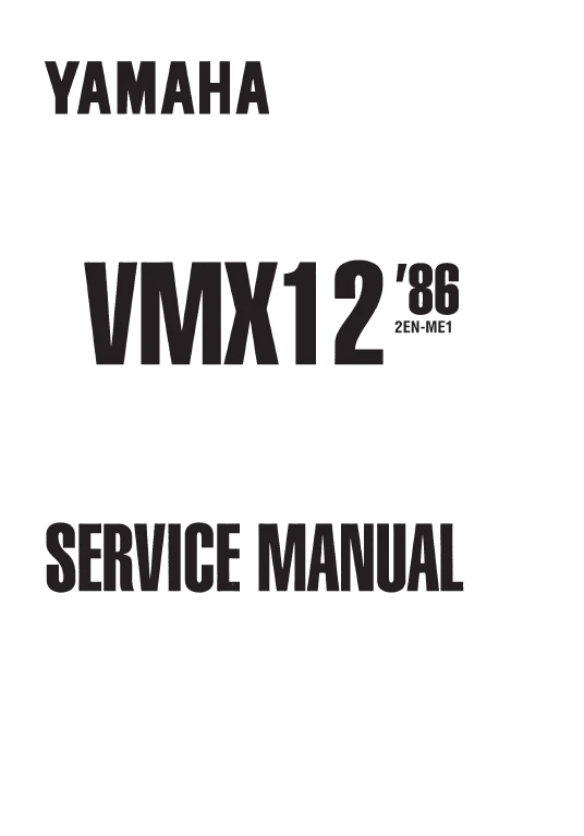 Yamaha VMAX1200  VMX12 V MAX 1200 Service Repair Workshop Manual USB 1986 - Image 2 of 4
