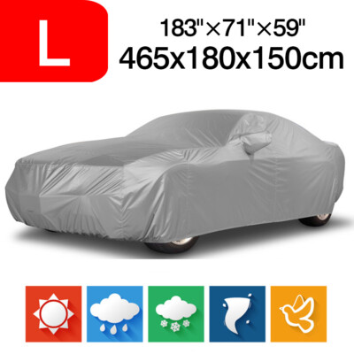 NEVERLAND Large Full Car Cover Dust UV Protection Waterproof Sun Resistant