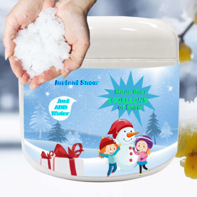 6 Gallons Artificial Fake Snow Powder – Fluffy White Magic Snow For Decor & Play