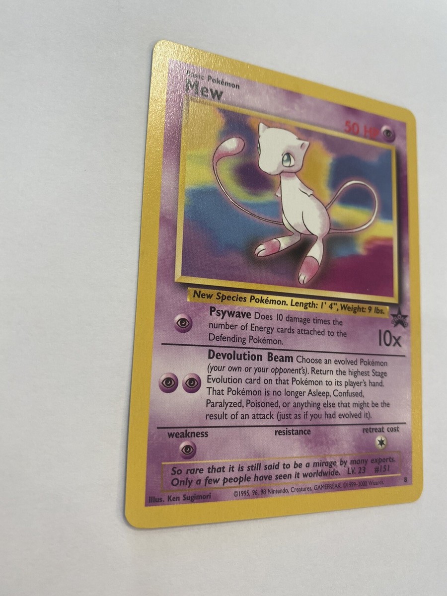 1995, 96, 98 Promo Mew Card #8 MINT CONDITION Comes In Sleeve
