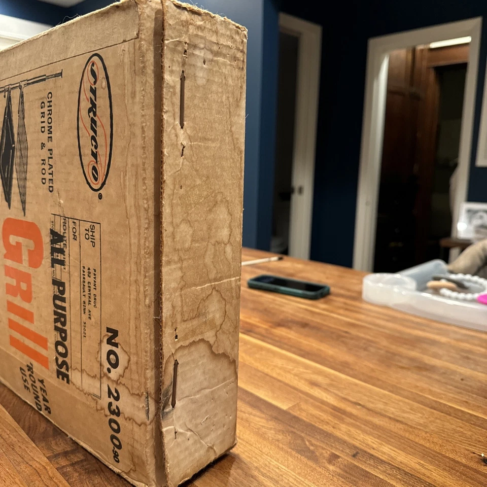 Vintage Mid Century Structo #2300 All Purpose Bar-B-Q Grill - NOS Camping - Image 4 of 4