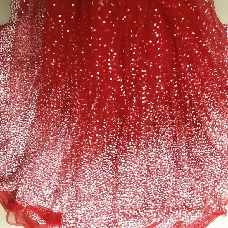 Netz Tüll Stoff Glitzer Gepunktet Voile Durchsichtig Hochzeit Kleid Rock - Bild 2 von 4
