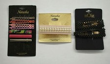 Lot Of 10 Womens Hair Barrettes/Clips Multi Colored Embellished Mixed Sizes