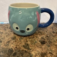 Disney store STITCH Mug Original/authentic Coffee Glass Blue