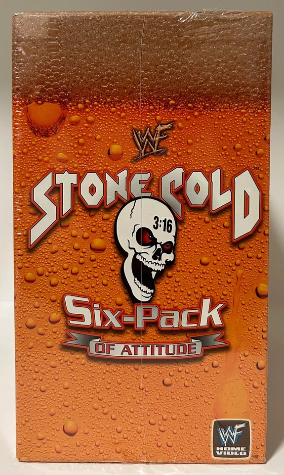 WWE WWF Stone Cold 6 Six Pack of Attitude VHS Box Set New 5 Tapes + Tshirt WCW - Image 4 of 4