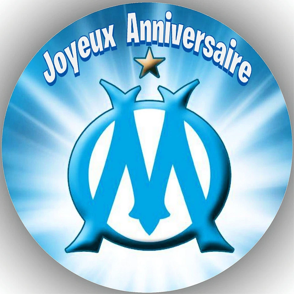 OM. Décoration de gâteau comestible , Azyme ,disque diamètre 20cm.