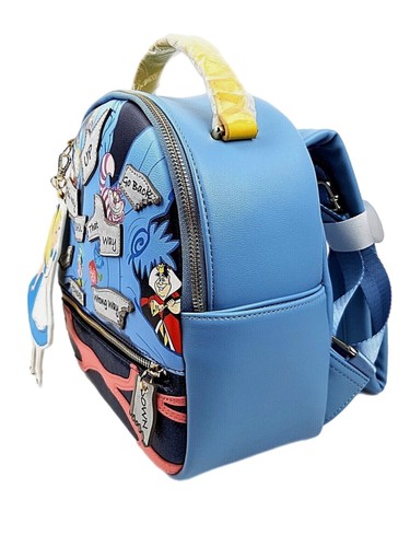 nwt DANIELLE NICOLE - ALICE in WONDERLAND MINI BACKPACK disney - Picture 3 of 5