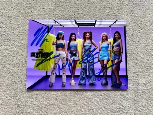 Foto firmada ITZY k-pop kpop 6x8 autografiada certificado de autenticidad