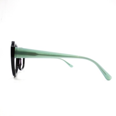 Chelsea Morgan CMS 6005 BK Sunglasses black green Round  display picture 1