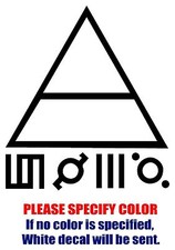 Thirty 30 Seconds To Mars Graphic Die Cut decal sticker Car Truck Boat Window 9"