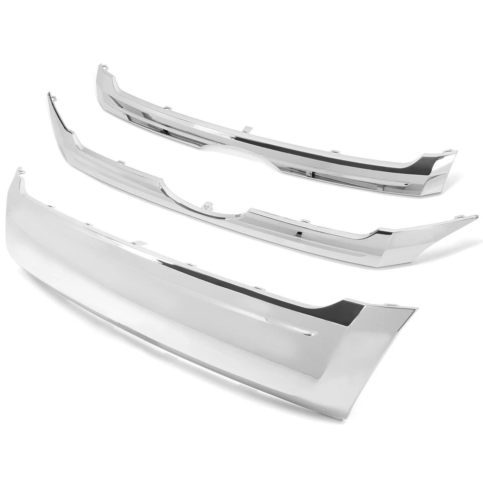 Parrilla delantera superior y central e inferior cromada 12 13 para Ford Edge 2011-2014 Foto 2 de 4