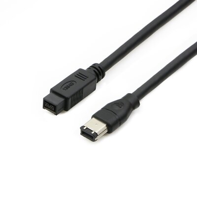 PASOW FireWire 800 to 400 9 to 6 pin Cable (9pin 6pin) 6FT, IEEE 1394 Firewir...