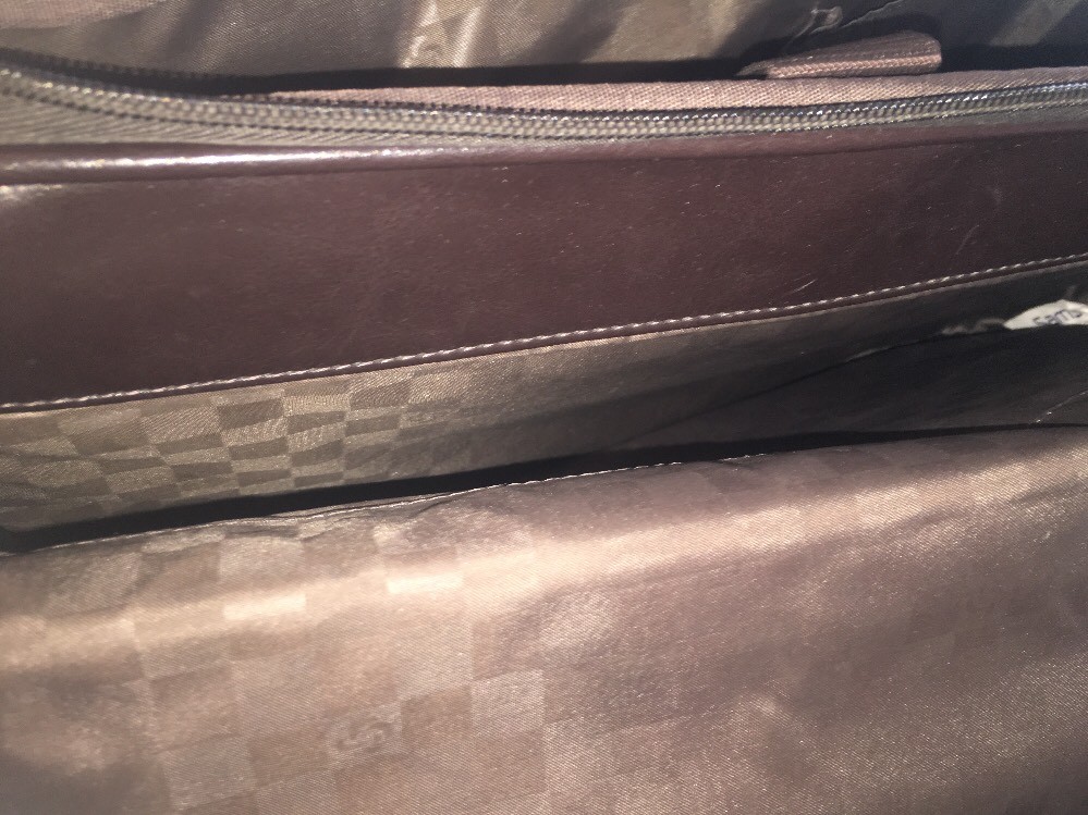 SAMSONITE Brown Leather MESSENGER BAG Laptop Busine… Gem