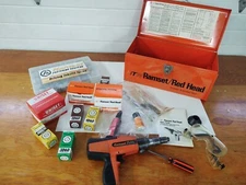 Ramset D75 Red Head ITW Industrial Powder Actuated Fastening tool  Case w/Extras