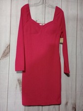 Madden NYC Dress Ladies Large Pink Bodycon