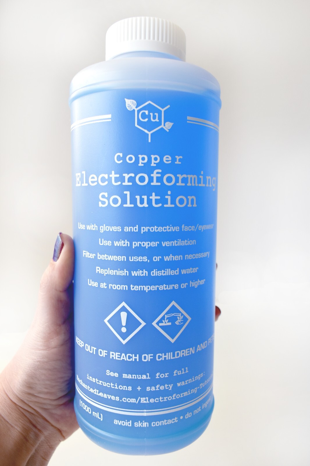 Copper Electroforming Solution SET OF TWO 1 Liter Bottles