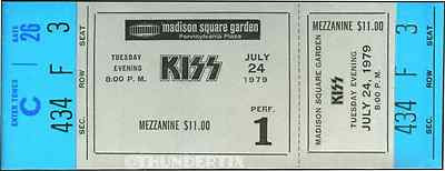 10 1974 -88 KISS UNUSED FULL CONCERT TICKETS scrapbooking collect