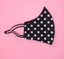 Polka Dots Fabric Face Mask Pin Up Retro Fashion Mascarilla Mouthcover FaceMask