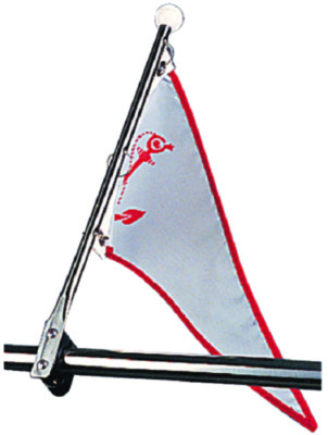 1 Pair Flag Pole Rail Mount Marine Grade Stainless Steel fit for 7//8 Rails Boat Yacht Marine Flag Pole