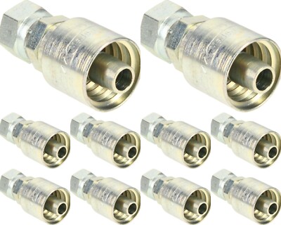 **SET OF 10** FJX-08-08-W: Swivel Straight Female Coupler fits Universal Several