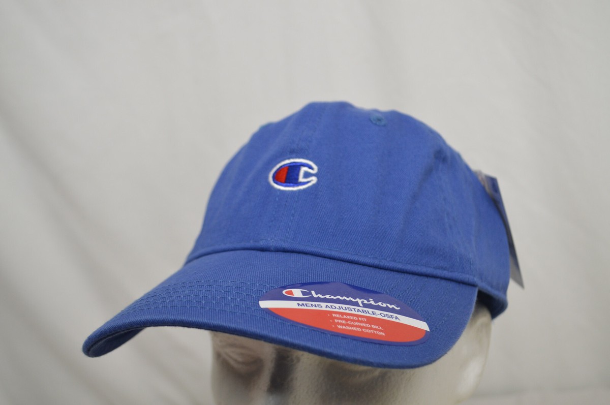 NEW Champion Blue CH2007-420 Adjustable Strap One Size Hat