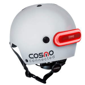 Cosmo Connected Urban Bike Helmet (Glossy White / S/M 52 -58 CM) FREE FedEx SHIP Zamówienie wysyłkowe