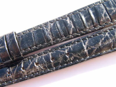 ZENITH LEATHER BAND STRAP BLACK 13 MM 68/103 NEW Z13-19