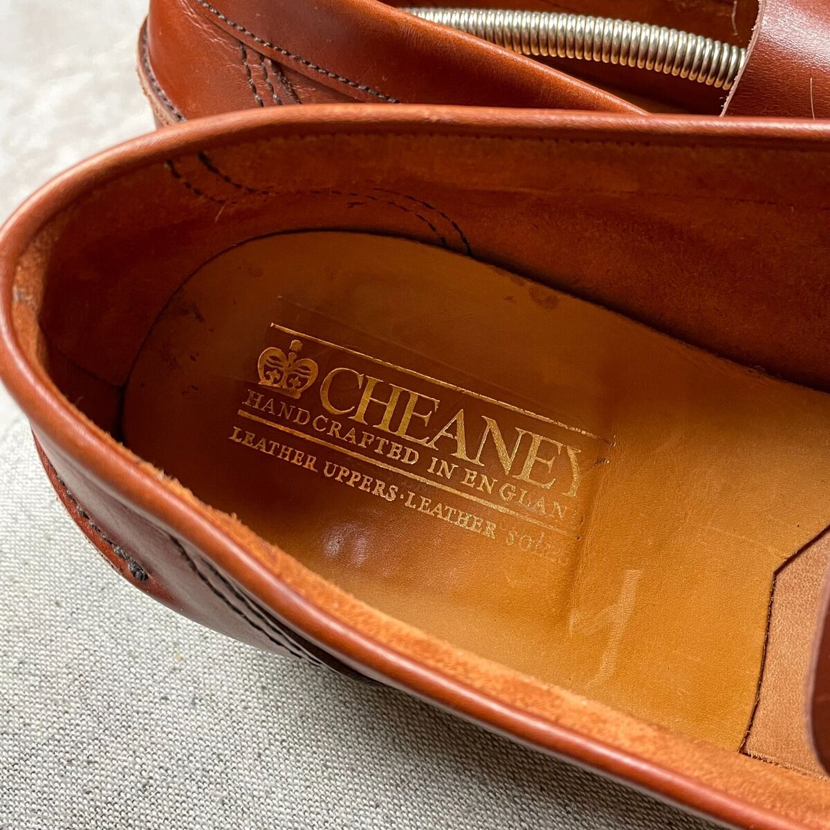 Joseph Cheaney Hadley Penny Loafer In Dark Leaf Leather Joseph Cheaney Hadley Penny Loafer In Dark Leaf Leather