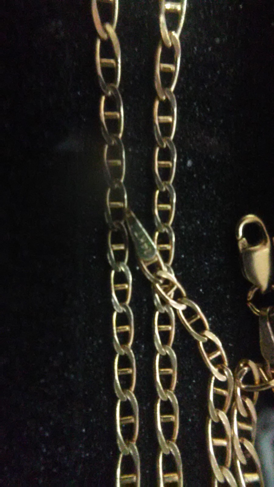 14K Gold Italy anchor necklace eBay