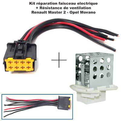 Résistance De Ventilation Pour Renault Master 2 / Opel Movano / Nissan Interstar (1998-2010) - Neuf Sous Emballage