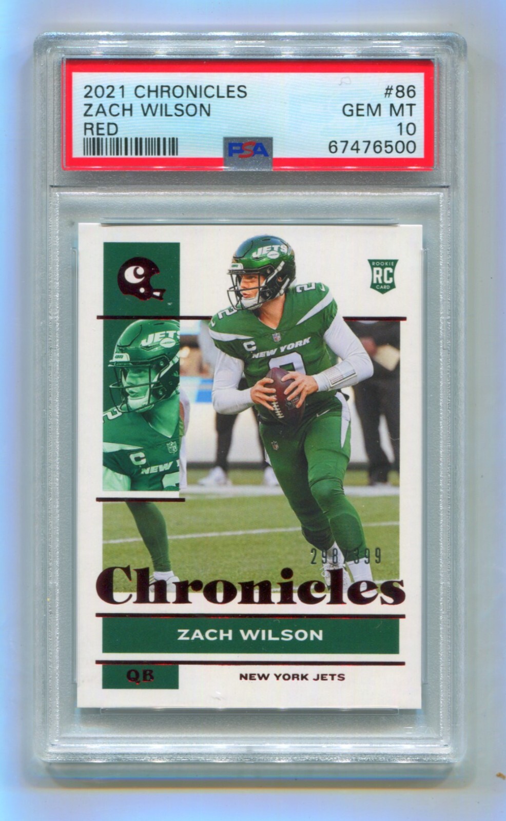 Zach Wilson Panini Chronicles #86 Red