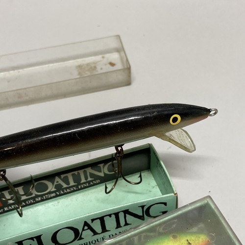 LOT OF 2 RAPALA ORIGINAL FLOATING FISHING LURES - F18 - F18 P - PERCH - Picture 5 of 13