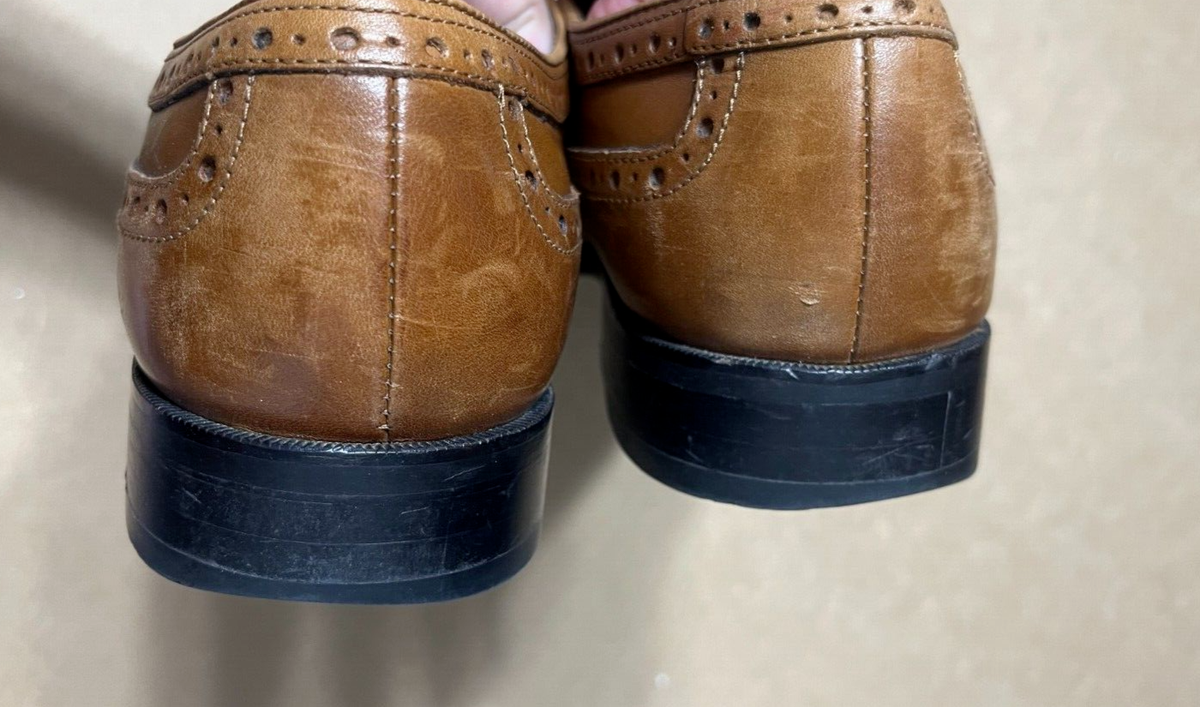 Johnston & Murphy Wingtip Leather Oxford Shoes Size 9 M 